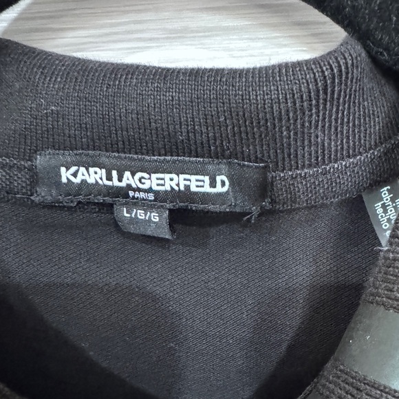 KARL LAGERFELD men’s Black T-shirt in sz. Large - Picture 4 of 10